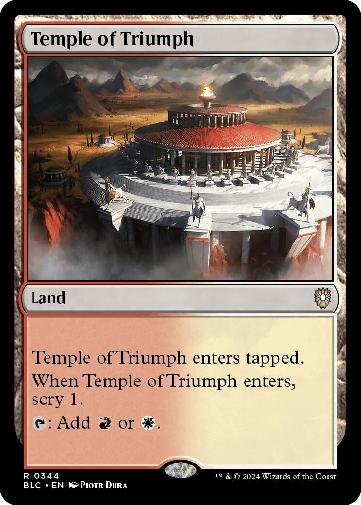 Temple of Triumph (344) (Commander: Bloomburrow)