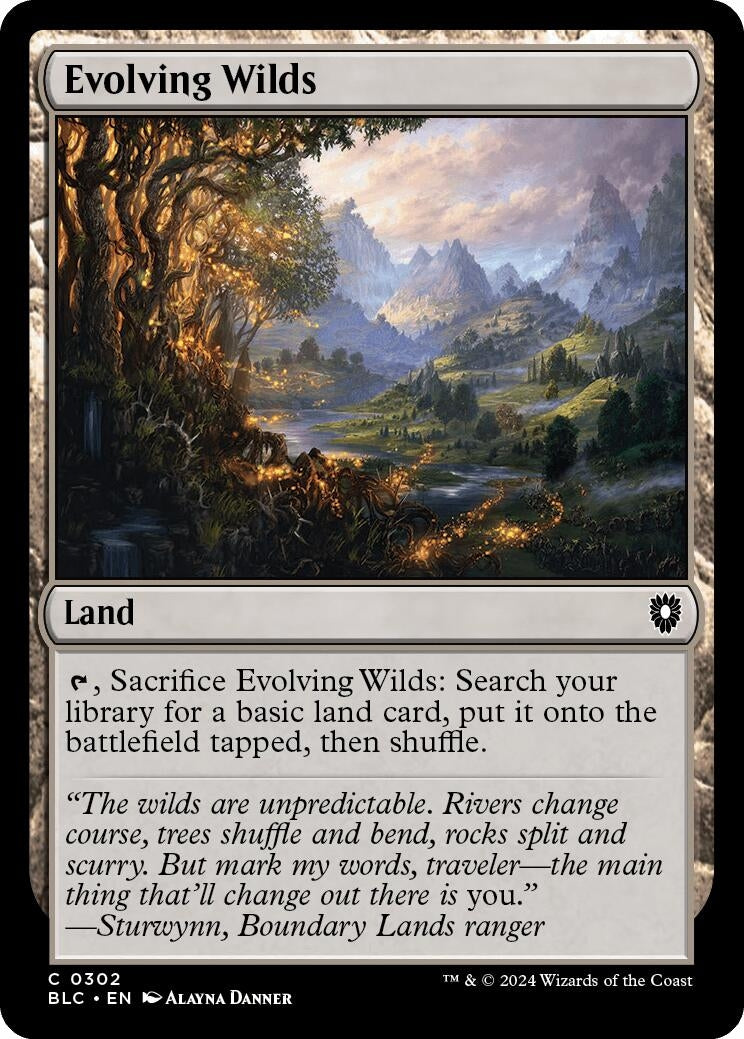 Evolving Wilds (302) (Commander: Bloomburrow)