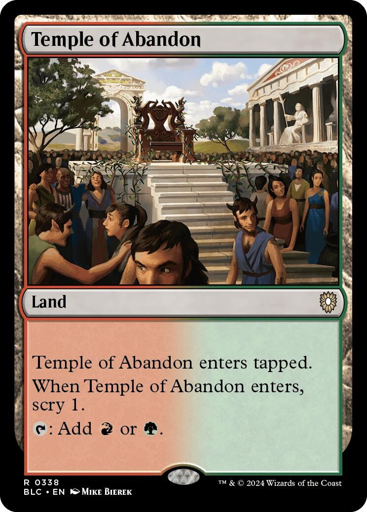 Temple of Abandon (338) (Commander: Bloomburrow)