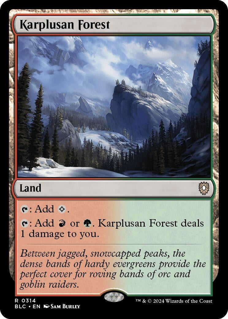 Karplusan Forest (314) (Commander: Bloomburrow)