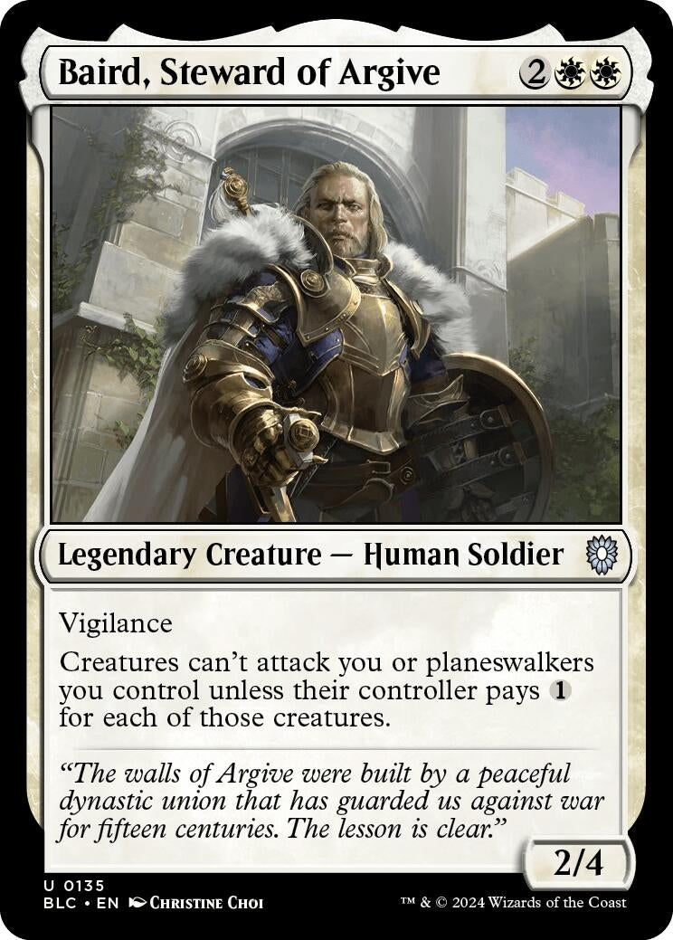 Baird, Steward of Argive (135) (Commander: Bloomburrow)
