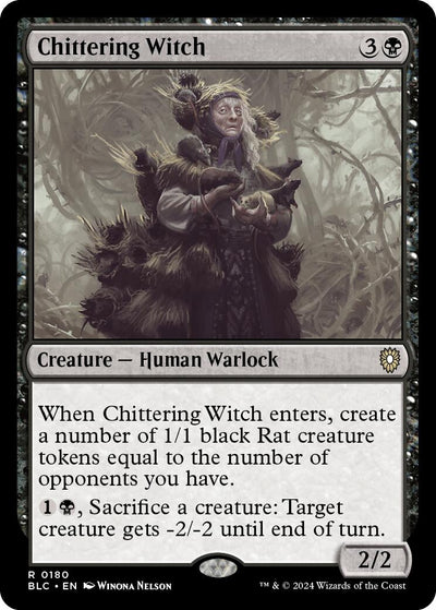 Chittering Witch (180) (Commander: Bloomburrow)