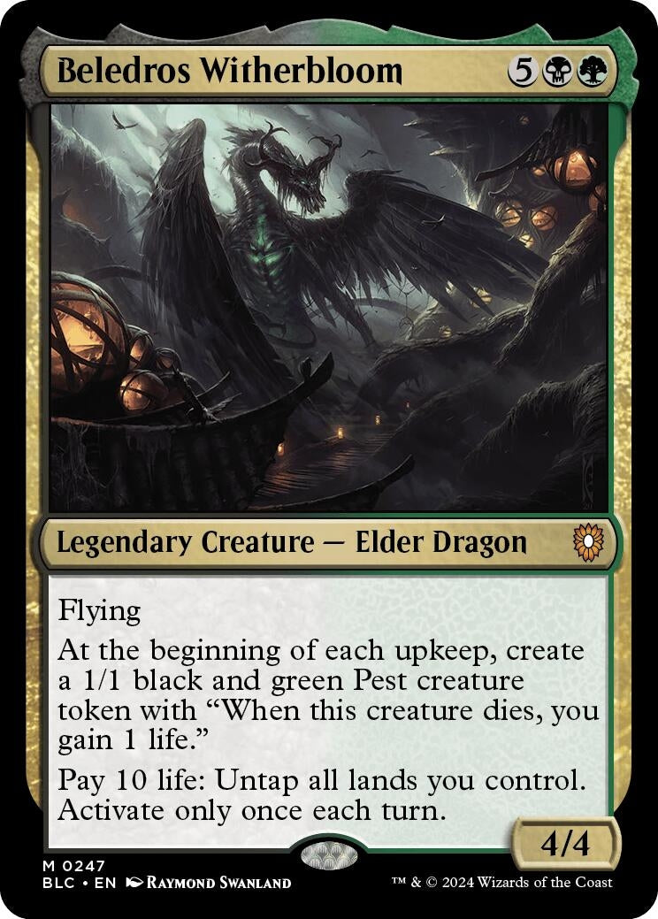 Beledros Witherbloom (247) (Commander: Bloomburrow)