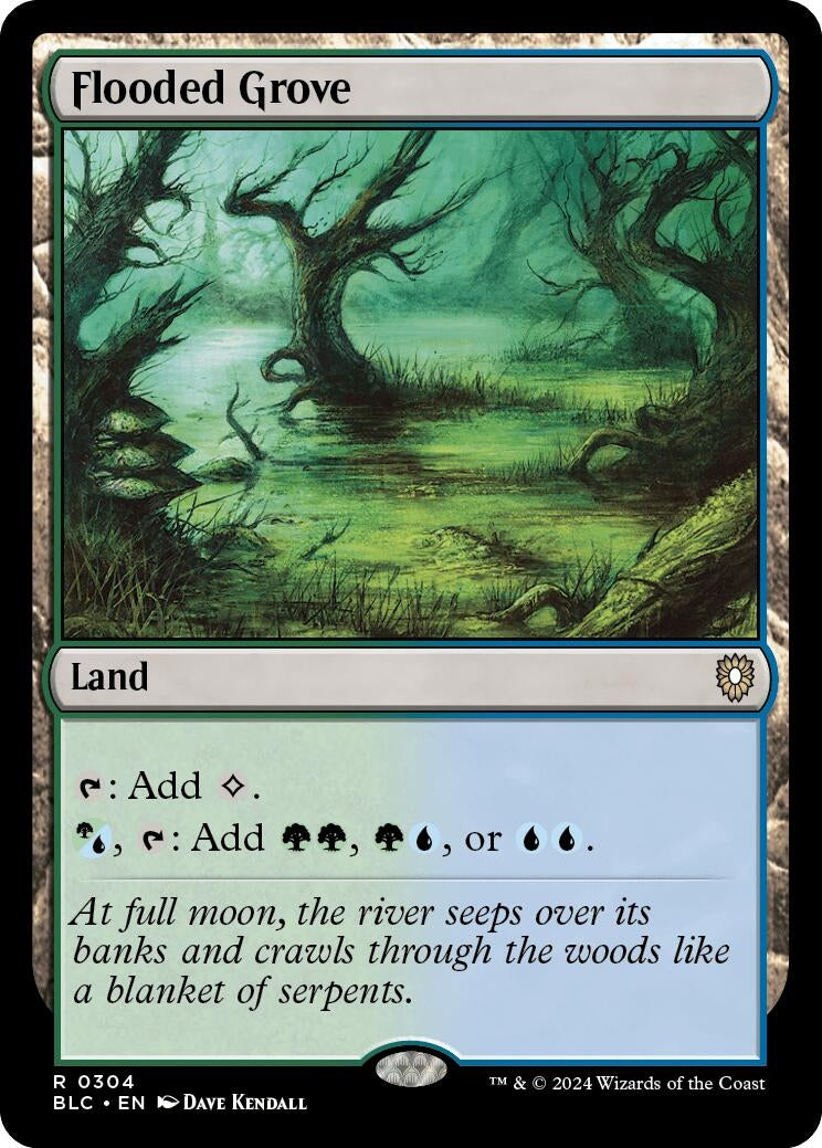 Flooded Grove (304) (Commander: Bloomburrow)