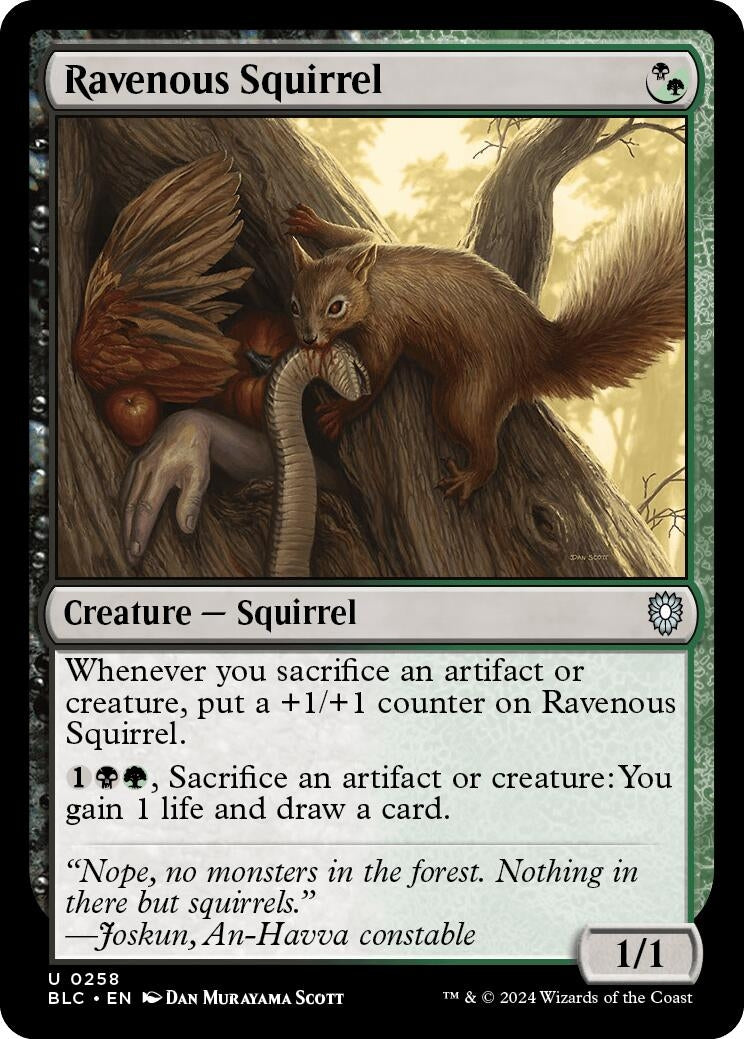 Ravenous Squirrel (258) (Commander: Bloomburrow)