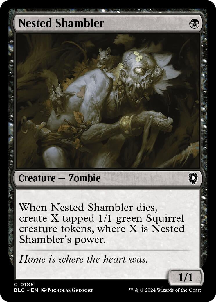 Nested Shambler (185) (Commander: Bloomburrow)