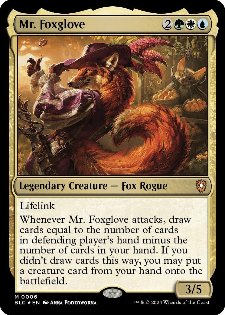 Mr. Foxglove (6) (Commander: Bloomburrow)