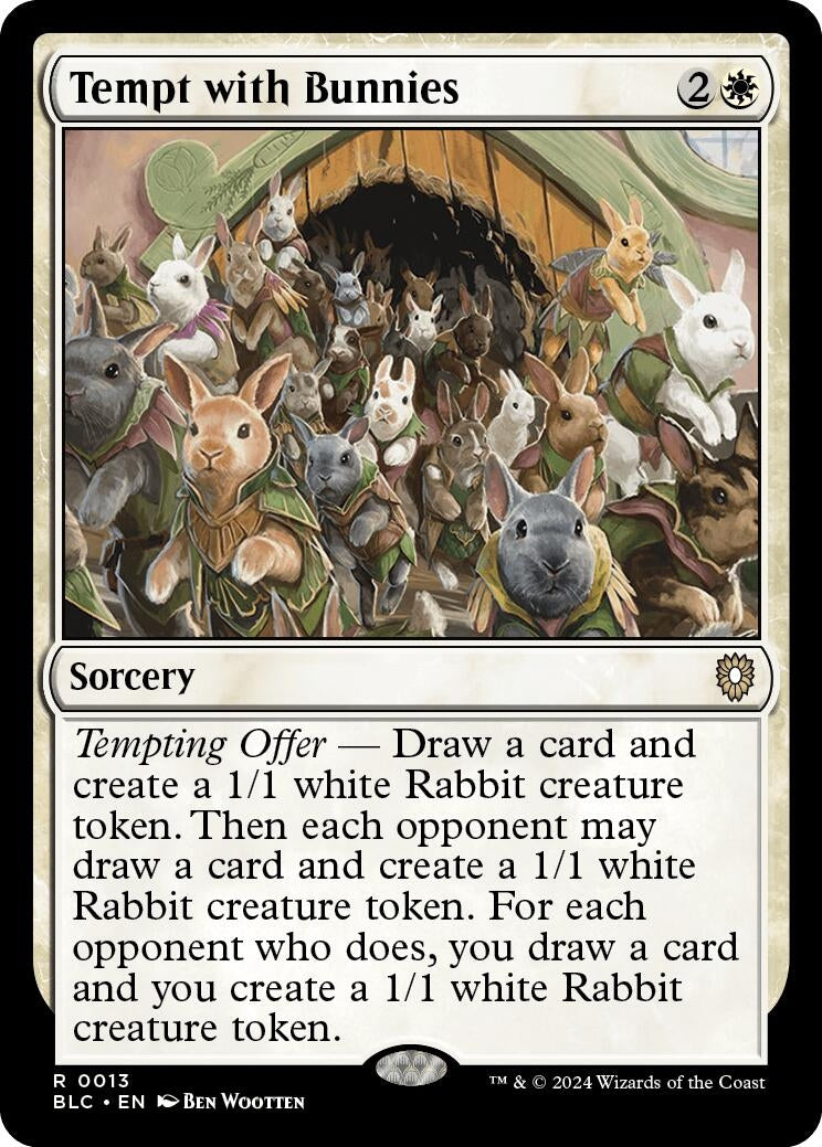 Tempt with Bunnies (13) (Commander: Bloomburrow)