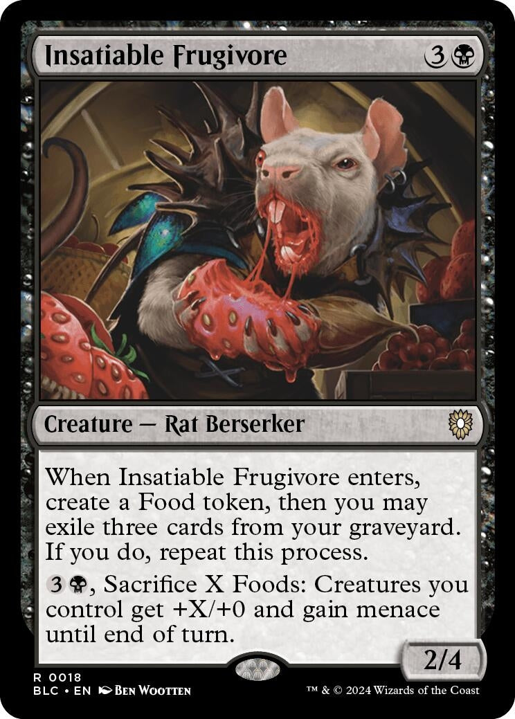 Insatiable Frugivore (18) (Commander: Bloomburrow)