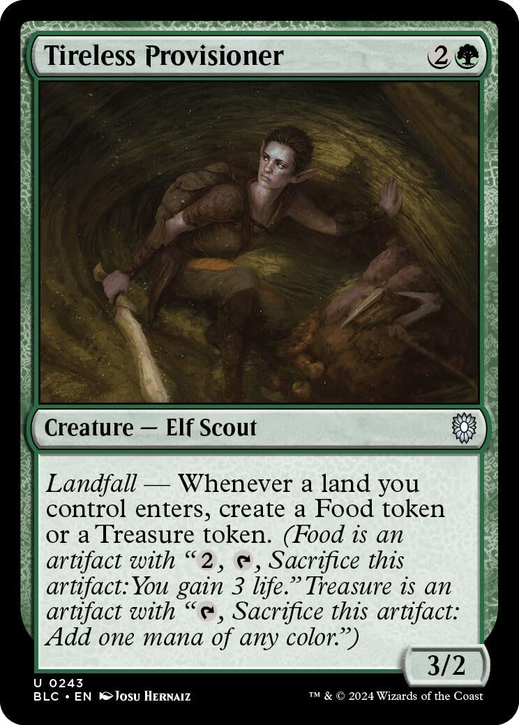 Tireless Provisioner (243) (Commander: Bloomburrow) (BLC)