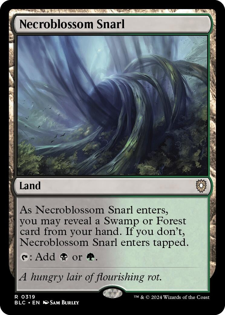 Necroblossom Snarl (319) (Commander: Bloomburrow)