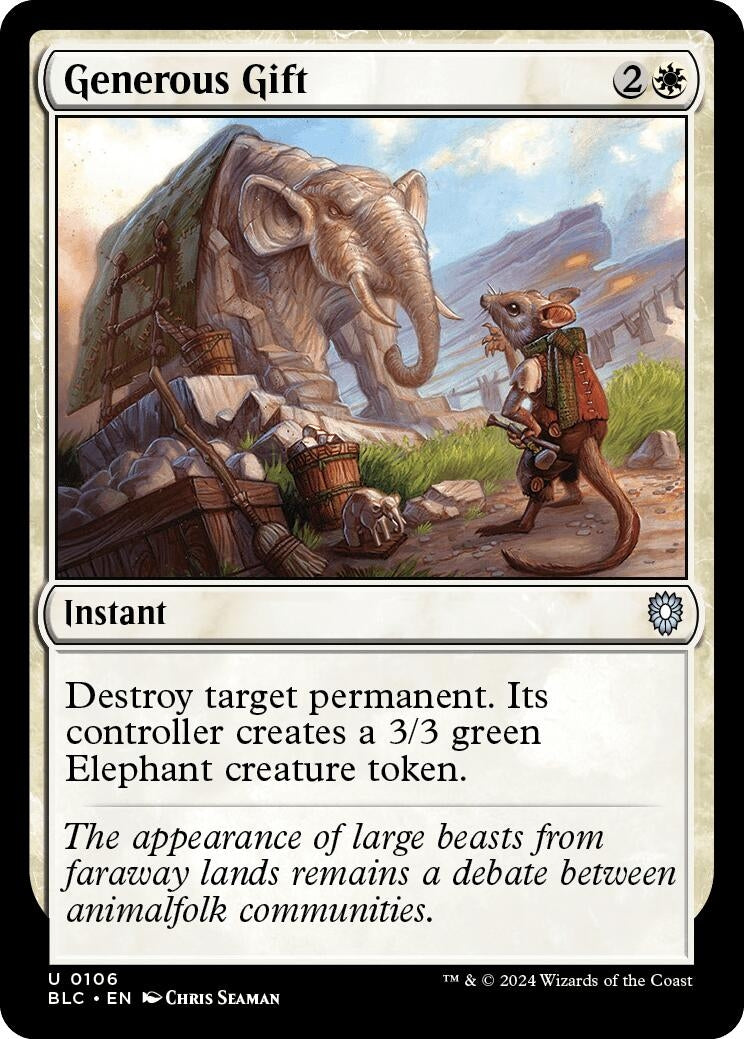 Generous Gift (106) (Commander: Bloomburrow)