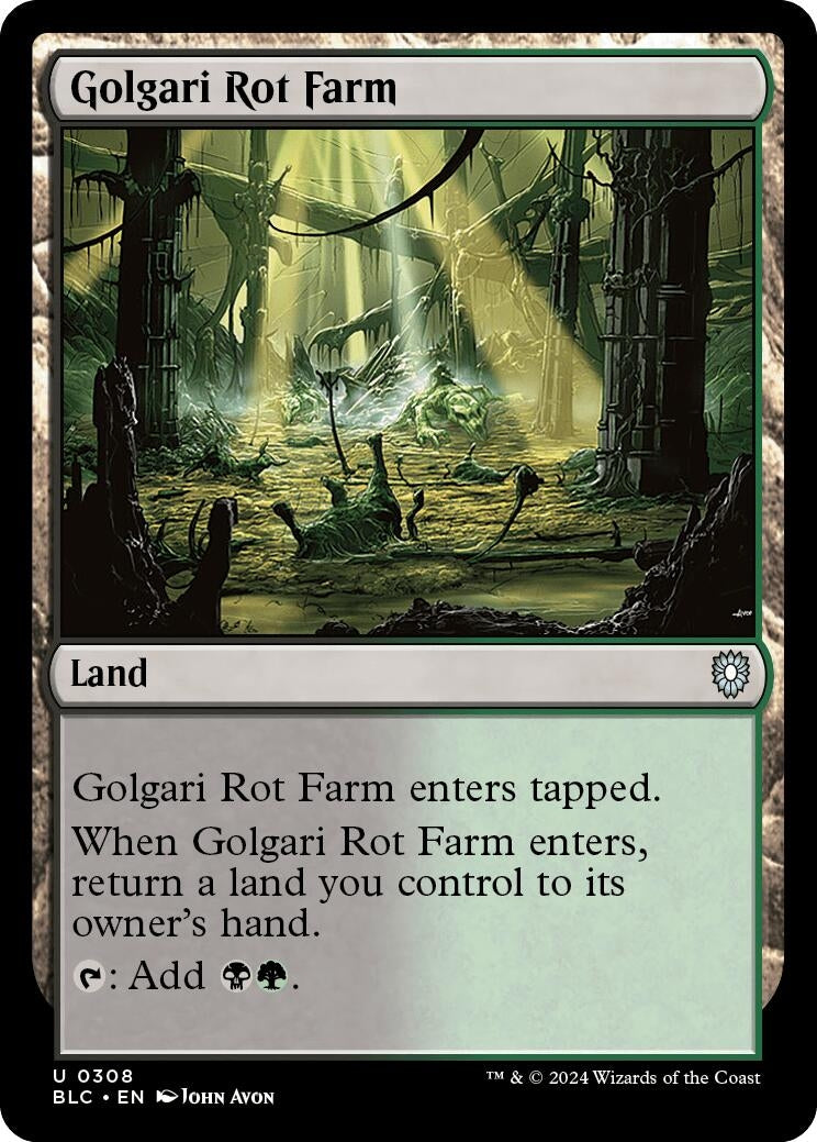 Golgari Rot Farm (308) (Commander: Bloomburrow)