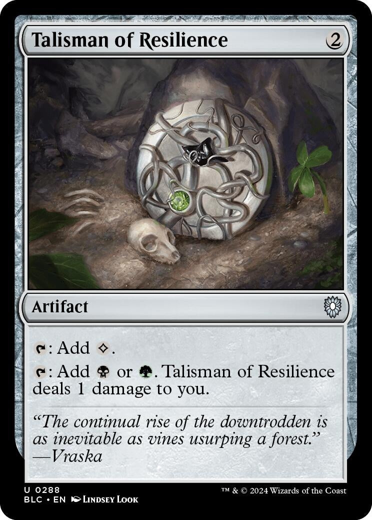 Talisman of Resilience (288) (Commander: Bloomburrow)