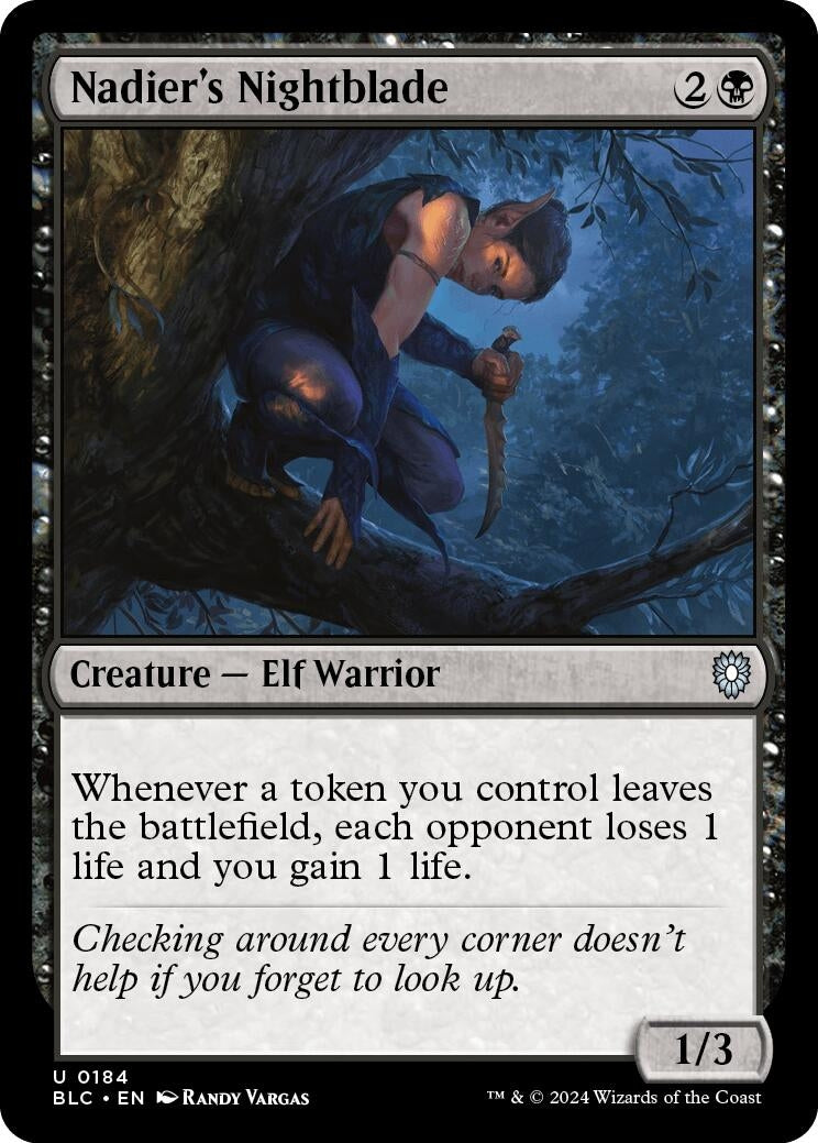 Nadier's Nightblade (184) (Commander: Bloomburrow)
