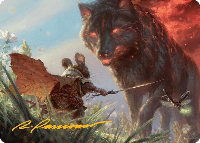 Repel Calamity Art Card (Gold-Stamped Signature) (2) (Art Series: Bloomburrow)