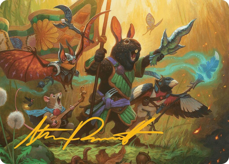 Valley Questcaller Art Card (Gold-Stamped Signature) (4) (Art Series: Bloomburrow)