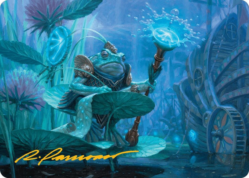 Dour Port-Mage Art Card (Gold-Stamped Signature) (5) (Art Series: Bloomburrow)