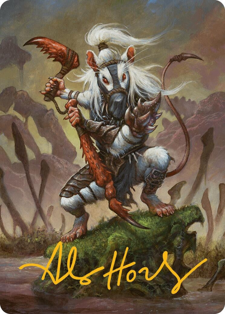 Ink-Eyes, Servant of Oni Art Card (Gold-Stamped Signature) (50) (Art Series: Bloomburrow)