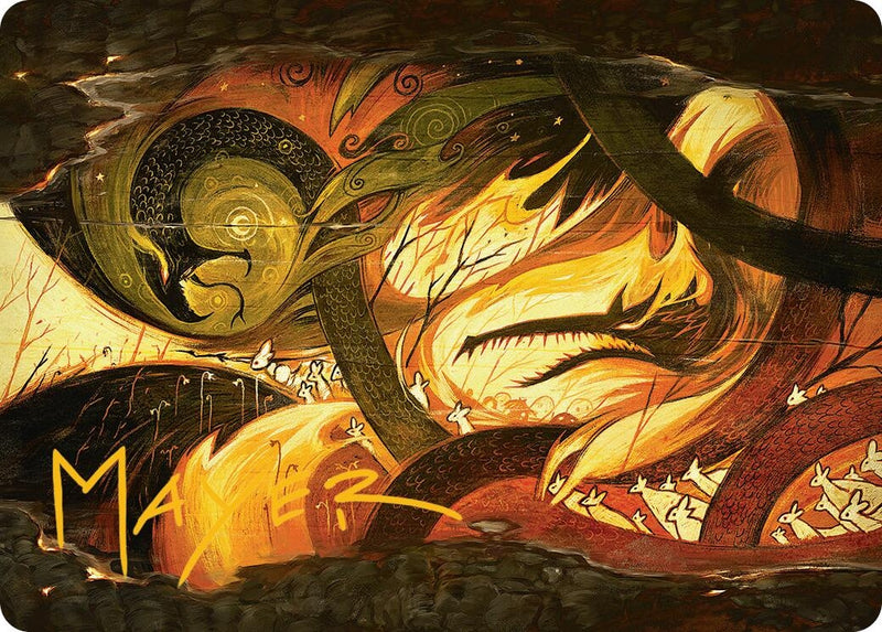 Season of Loss Art Card (Gold-Stamped Signature) (17) (Art Series: Bloomburrow)