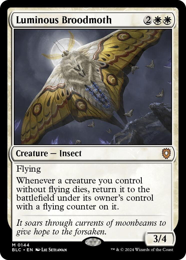 Luminous Broodmoth (144) (Commander: Bloomburrow)