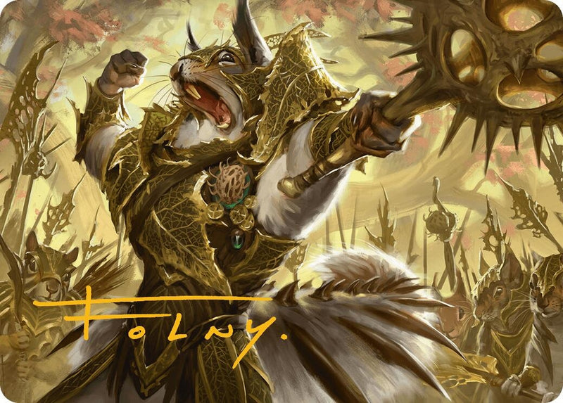 Honored Dreyleader Art Card (Gold-Stamped Signature) (23) (Art Series: Bloomburrow)