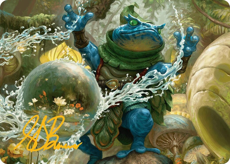 Pond Prophet Art Card (Gold-Stamped Signature) (29) (Art Series: Bloomburrow)
