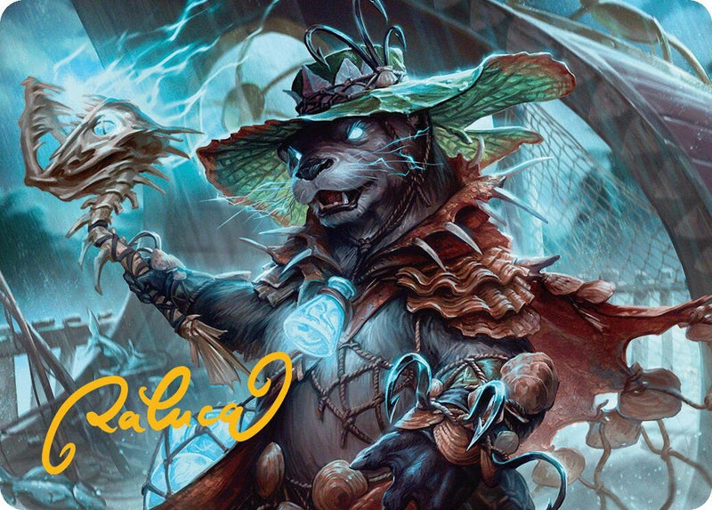Tempest Angler Art Card (Gold-Stamped Signature) (30) (Art Series: Bloomburrow)
