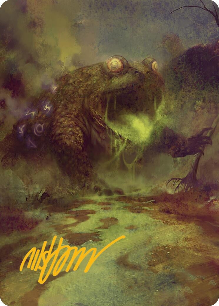 The Gitrog Monster Art Card (Gold-Stamped Signature) (52) (Art Series: Bloomburrow)