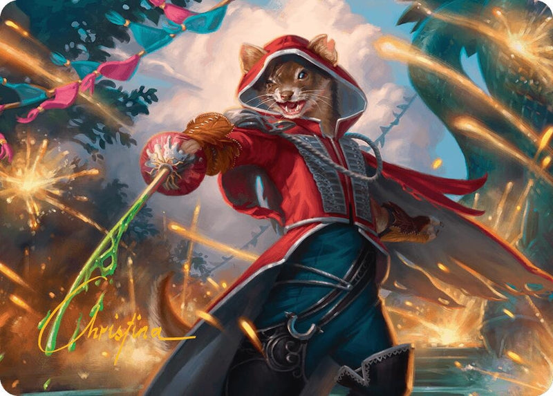 The Infamous Cruelclaw Art Card (Gold-Stamped Signature) (28) (Art Series: Bloomburrow)