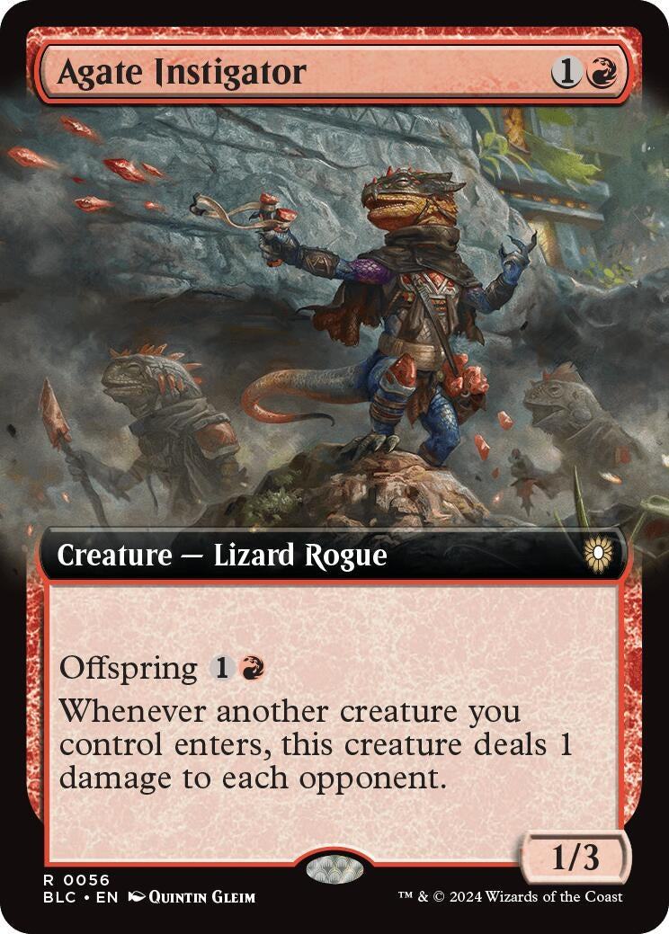 Agate Instigator (Extended Art) (56) (Commander: Bloomburrow)
