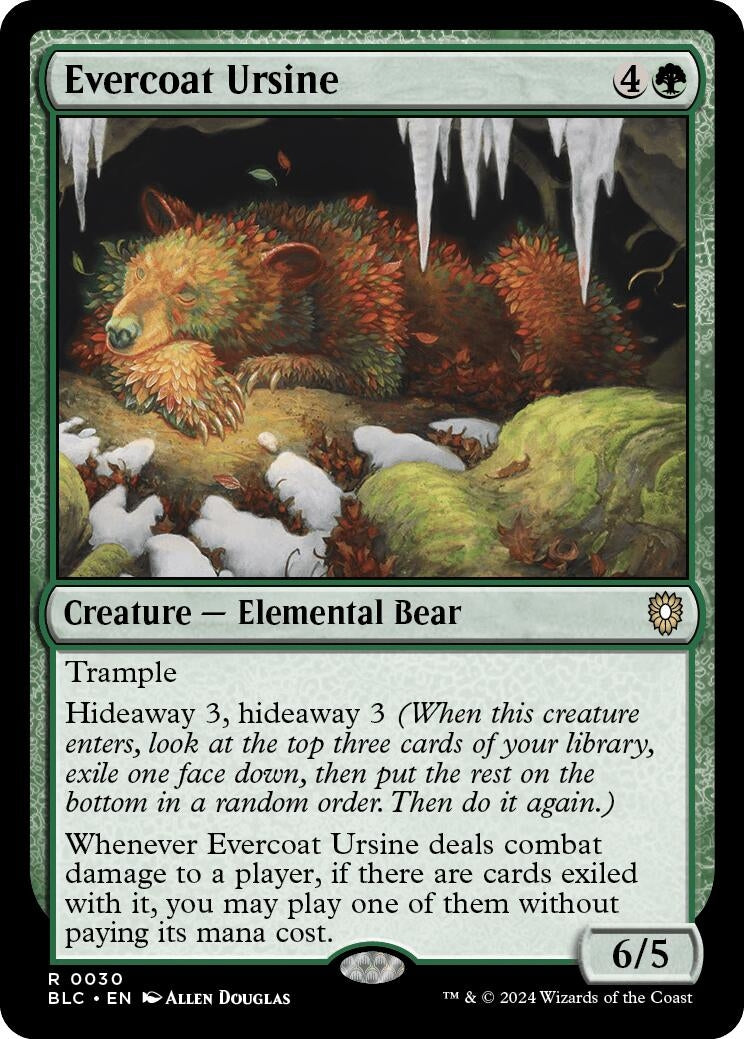 Evercoat Ursine (30) (Commander: Bloomburrow)