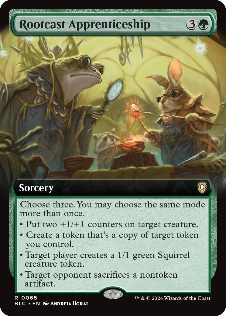 Rootcast Apprenticeship (Extended Art) (65) (Commander: Bloomburrow)