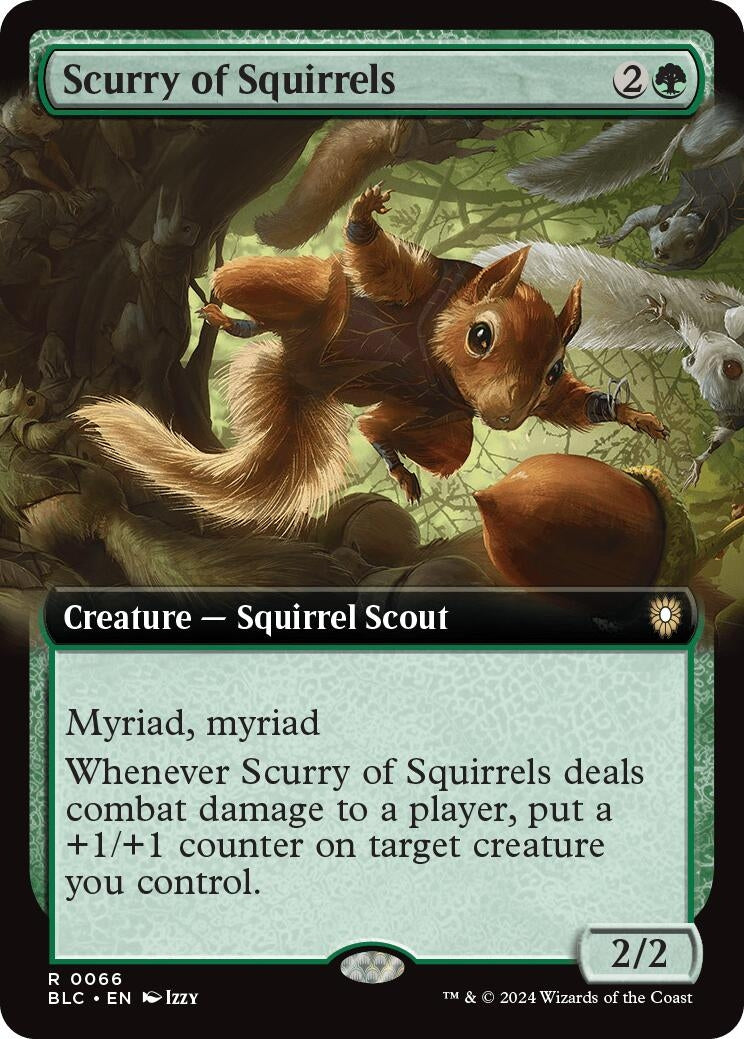 Scurry of Squirrels (Extended Art) (66) (Commander: Bloomburrow)