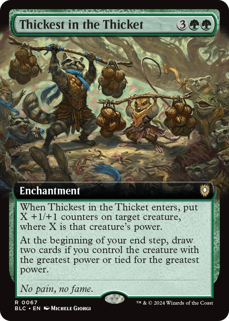 Thickest in the Thicket (Extended Art) (67) (Commander: Bloomburrow)