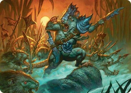 Persistent Marshstalker Art Card (14) (Art Series: Bloomburrow)