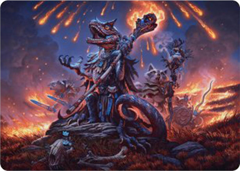 Valley Flamecaller Art Card (21) (Art Series: Bloomburrow)