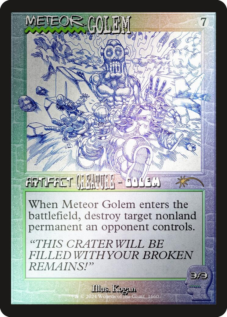 Meteor Golem (1660) (Rainbow Foil) (1660) (Secret Lair Drop Series)