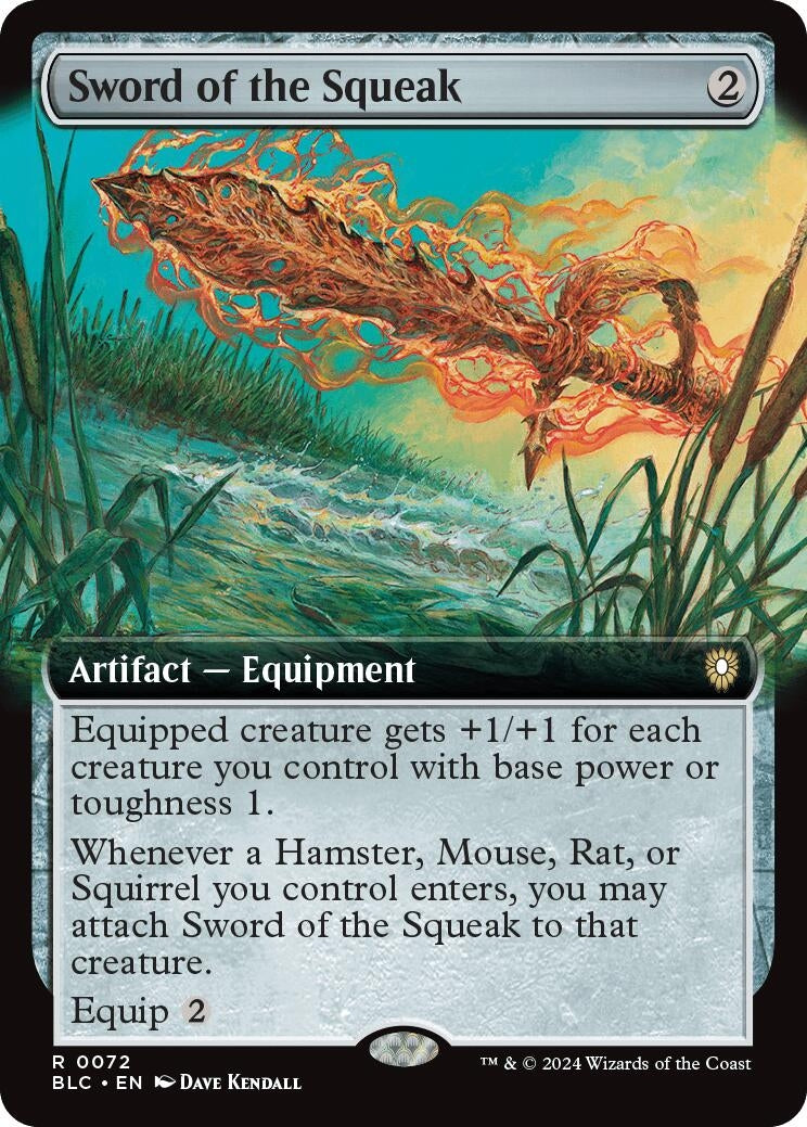 Sword of the Squeak (Extended Art) (72) (Commander: Bloomburrow)