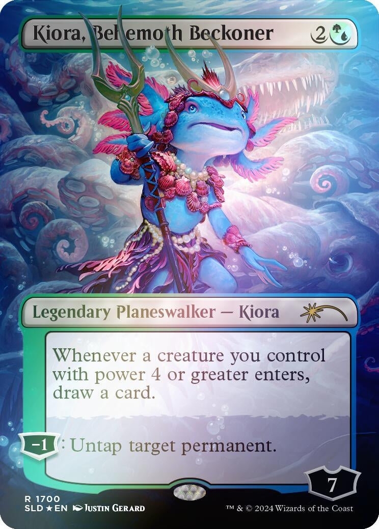 Kiora, Behemoth Beckoner (Rainbow Foil) (1700) (Secret Lair Drop Series)