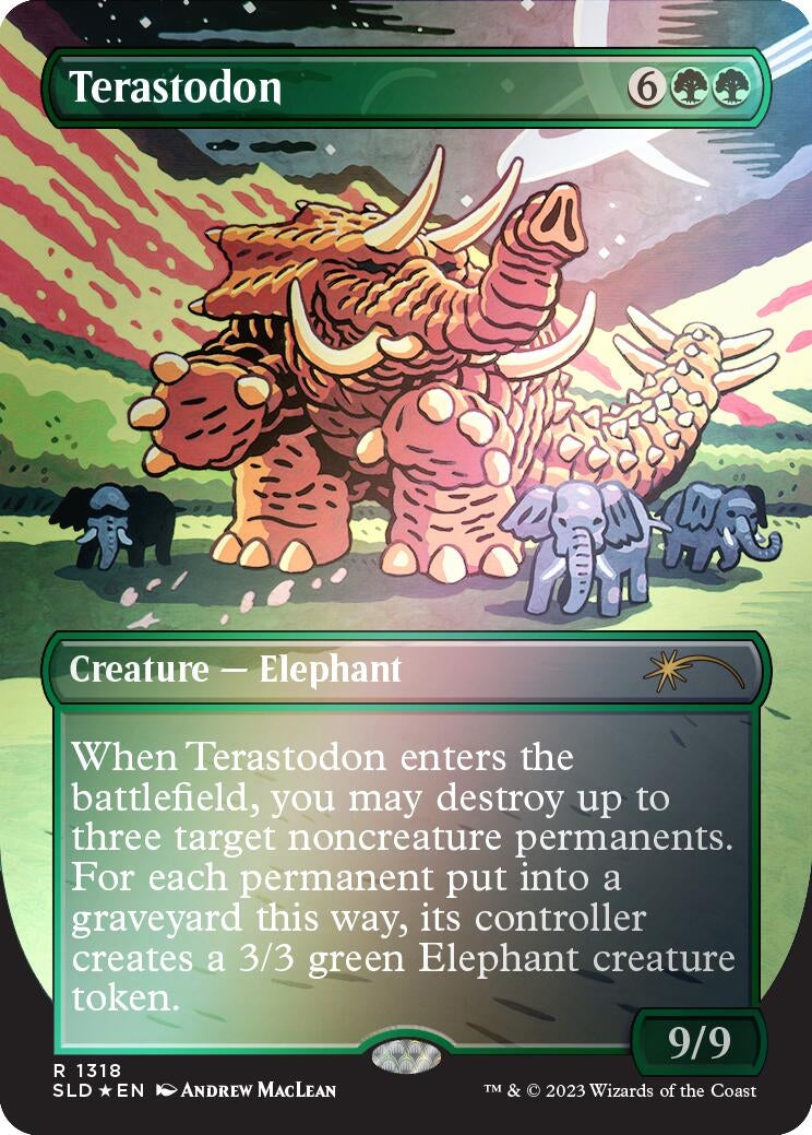 Terastodon (Rainbow Foil) (1318) (Secret Lair Drop Series)