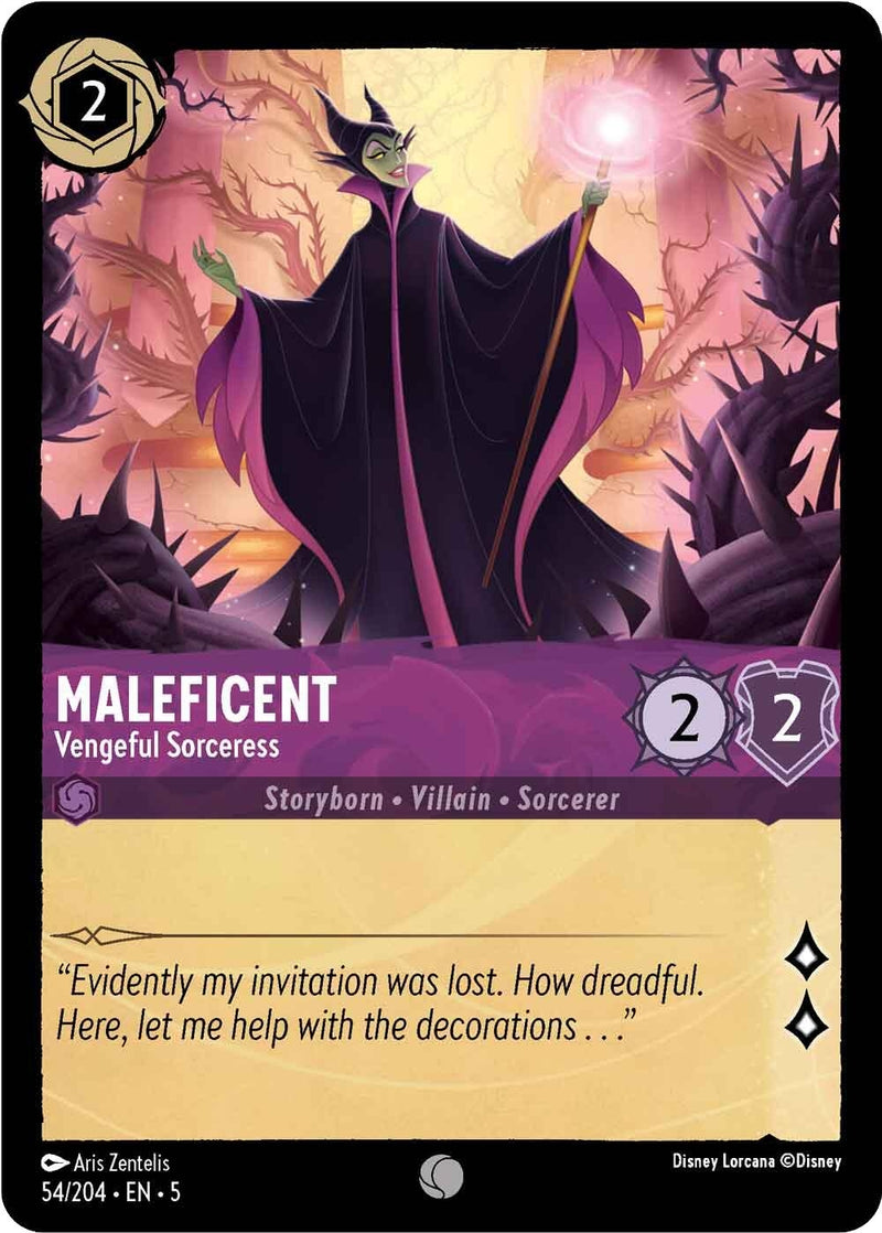 Maleficent - Vengeful Sorceress (54/204) (Shimmering Skies)