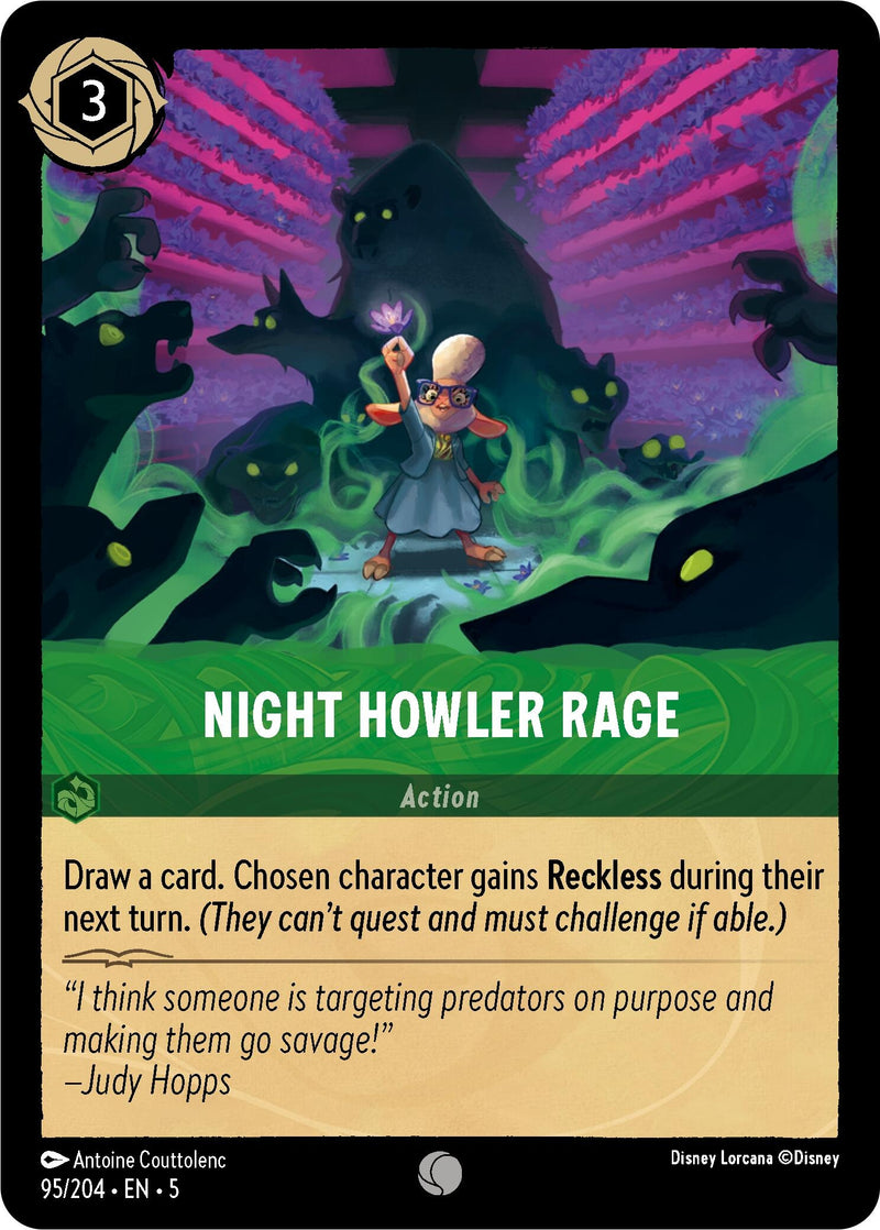 Night Howler Rage (95/204) (Shimmering Skies)