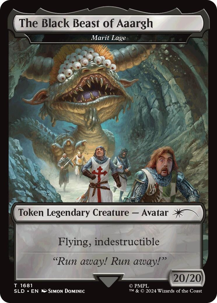The Black Beast of Aaargh - Marit Lage Token (1681) (Secret Lair Drop Series)