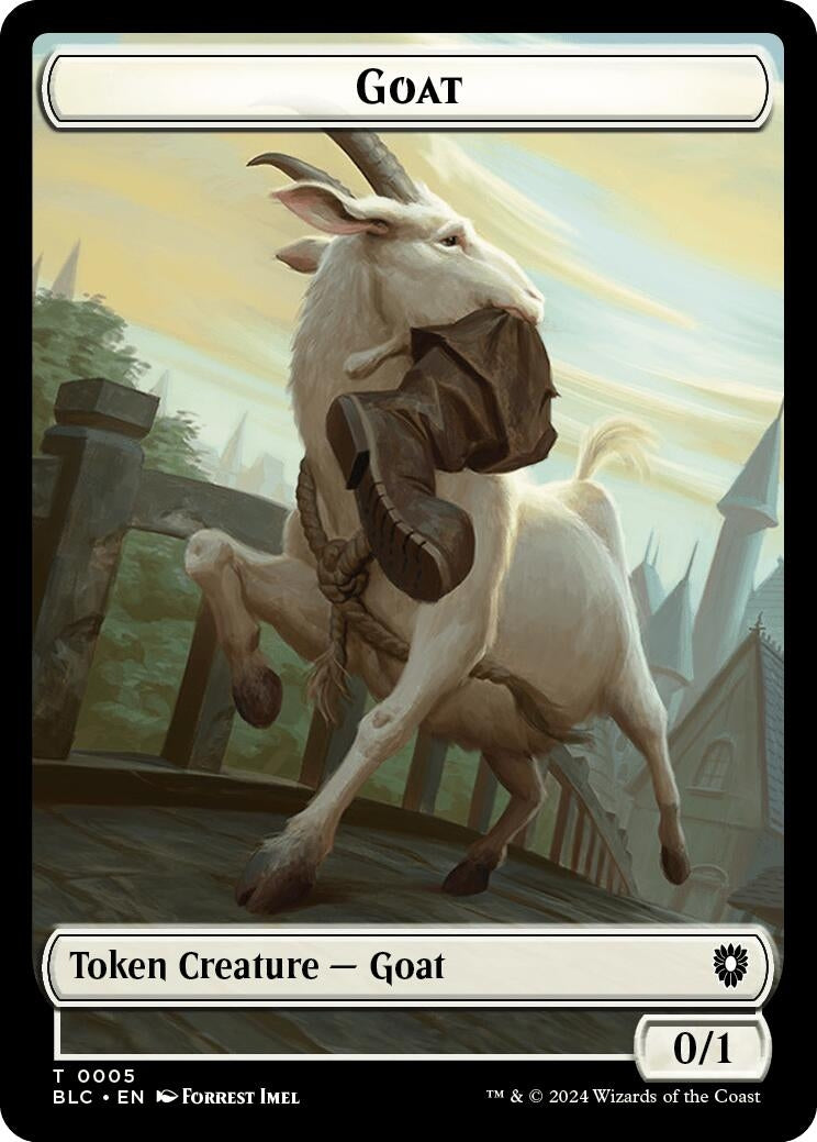 Goat // Wolf (0032) Double-Sided Token (5 // 32) (Commander: Bloomburrow)