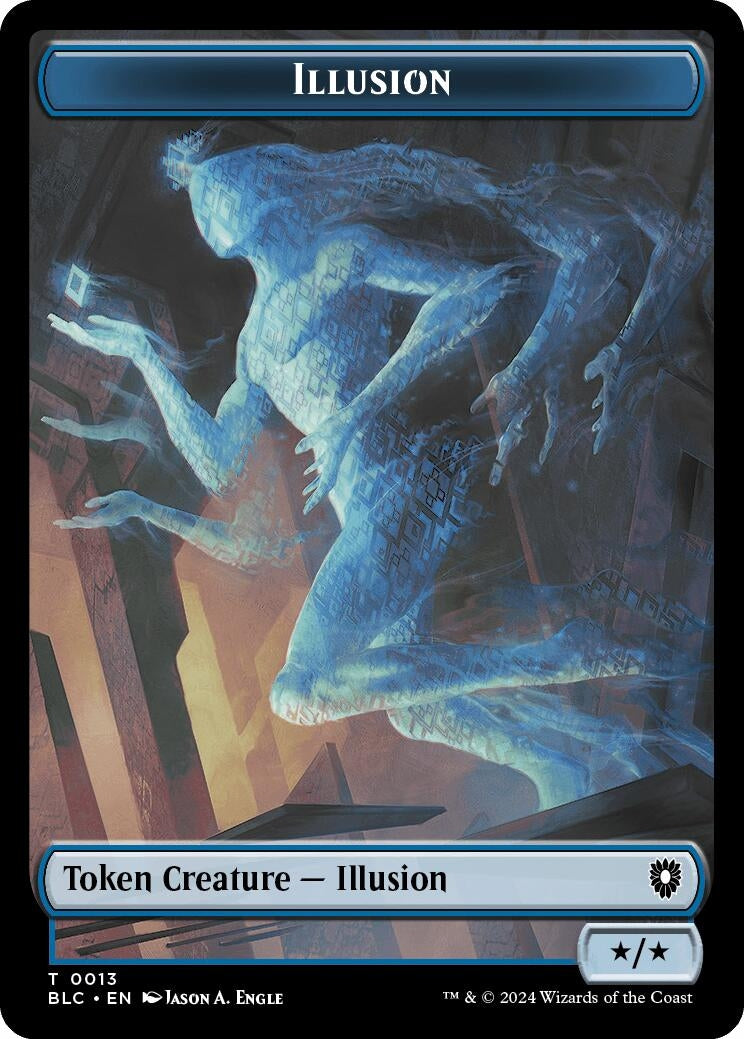 Illusion // Goblin Double-Sided Token (13 // 21) (Commander: Bloomburrow)
