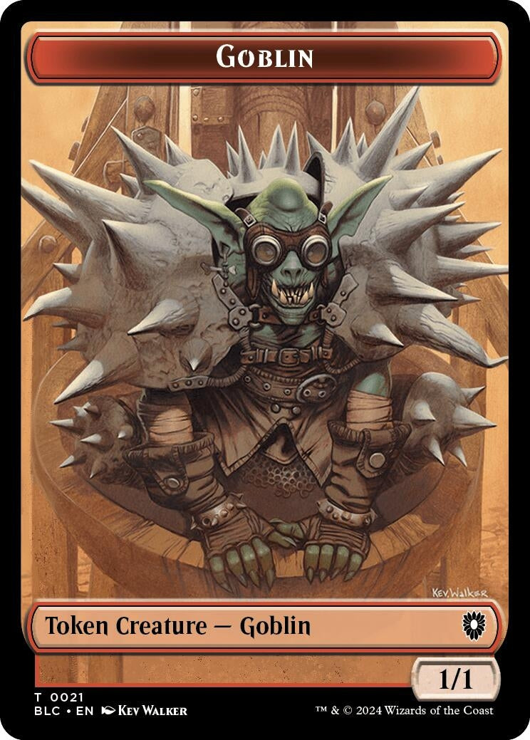 Goblin // Thopter Double-Sided Token (21 // 39) (Commander: Bloomburrow)
