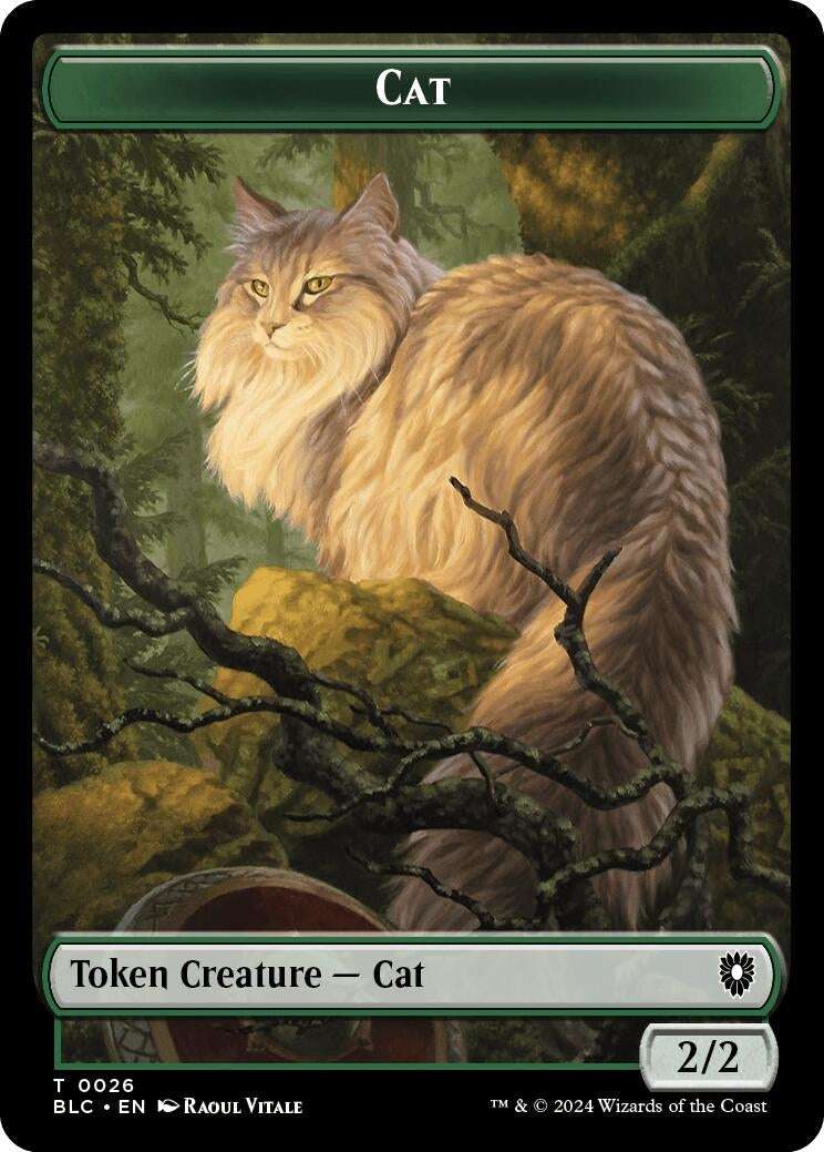 Cat // Beast (0025) Double-Sided Token (26 // 25) (Commander: Bloomburrow)