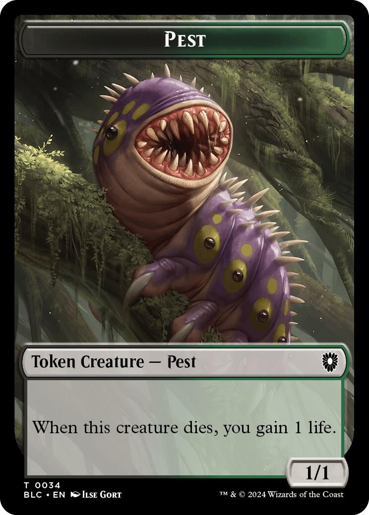Pest // Shapeshifter Double-Sided Token (34 // 15) (Commander: Bloomburrow)
