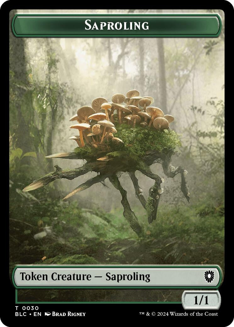 Saproling // Treasure Double-Sided Token (30 // 29) (Commander: Bloomburrow)